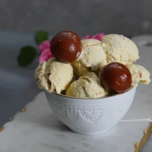 Gulab Jamun with Ice-Cream